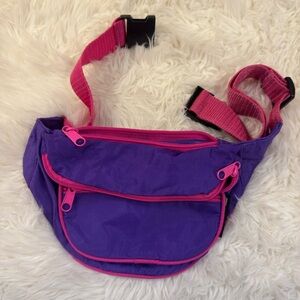 Purple and Pink Waist Bag